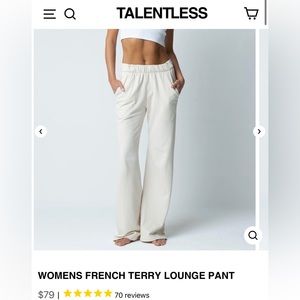 Talentless beige lounge pant- size S